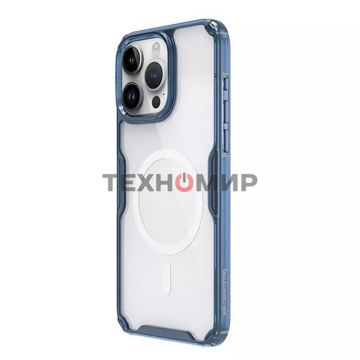 Чехол Nature TPU Pro Magnetic Case, синий, (AP IP15 Pro Max)
