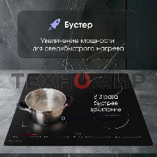 Индукционная варочная панель Zigmund & Shtain CIS 032.60 BX Hi-Light, независимая, черный