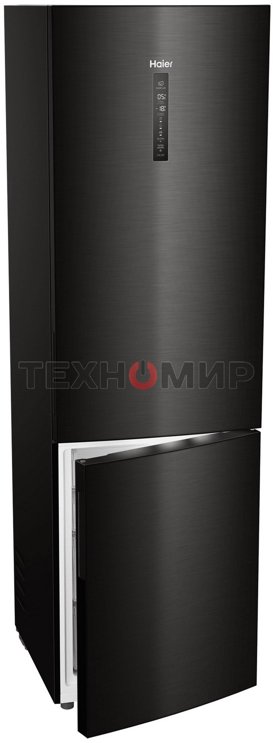 Холодильник Haier C4F740CBXGU1 черный двухкамерный 286/115л морозилка снизу, No Frost