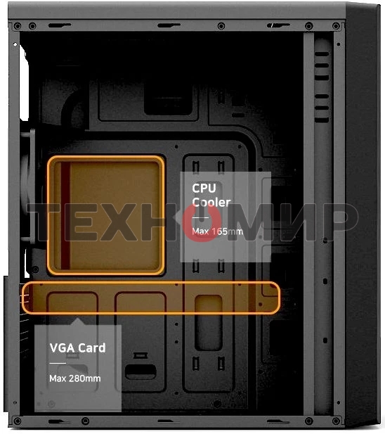 Компьютерный корпус Zalman ZM-T6 черный без БП ATX 1xUSB 2.0 1xUSB 3.0 audio bott PSU