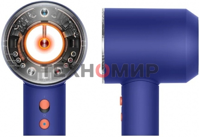 Фен Dyson Supersonic HD16 синий/топаз, 1600 Вт, компактный, ионизация