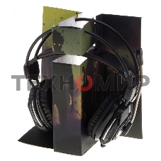 Наушники с микрофоном Oklick HS-L500G черный 2.2м мониторы оголовье