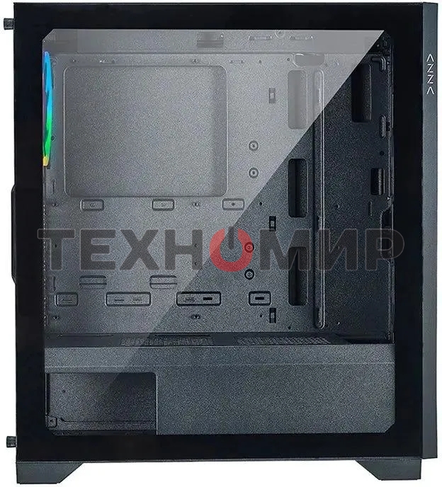 Компьютерный корпус Azza Hive черный без БП ATX 8x120мм 5x140мм 2xUSB 2.0 1xUSB 3.0 audio bott PSU