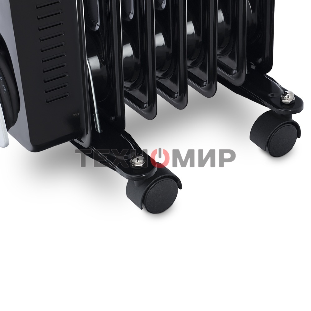 Масляный обогреватель Vitek VT-1717 черный, 1500Вт, 15м2, термостат