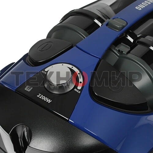 Пылесос Samsung VCC8836V36/XEV синий, 430/2200 Вт, уборка сухая, пылесборник контейнер 2 л