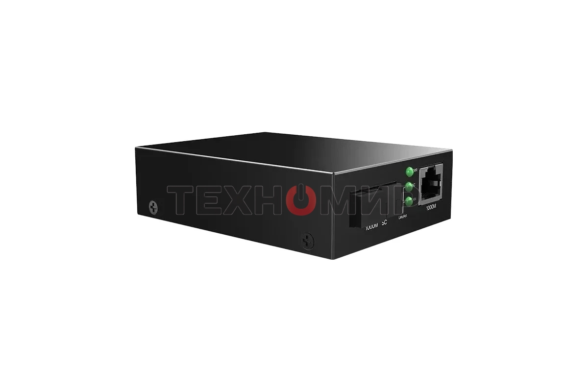 Медиаконвертер одномодовый Tenda TFC300A, RJ-45x1 Гбит/с, SCx1 Гбит/с, до 3 км