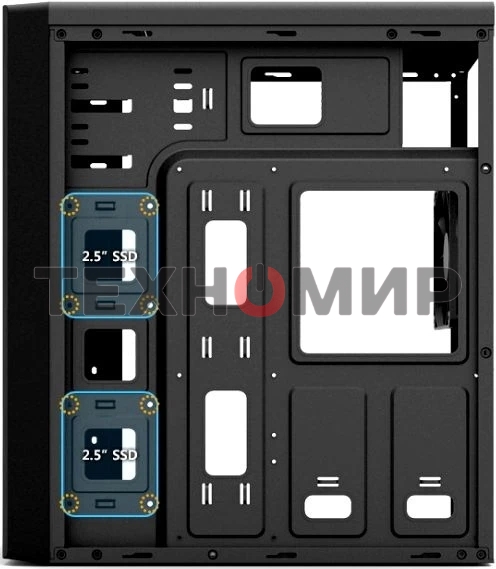 Компьютерный корпус Zalman ZM-T6 черный без БП ATX 1xUSB 2.0 1xUSB 3.0 audio bott PSU