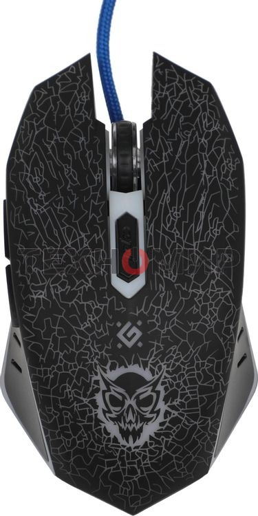 Мышь проводная Defender Shock GM-110L черный, 3200 dpi, USB, кнопки - 6