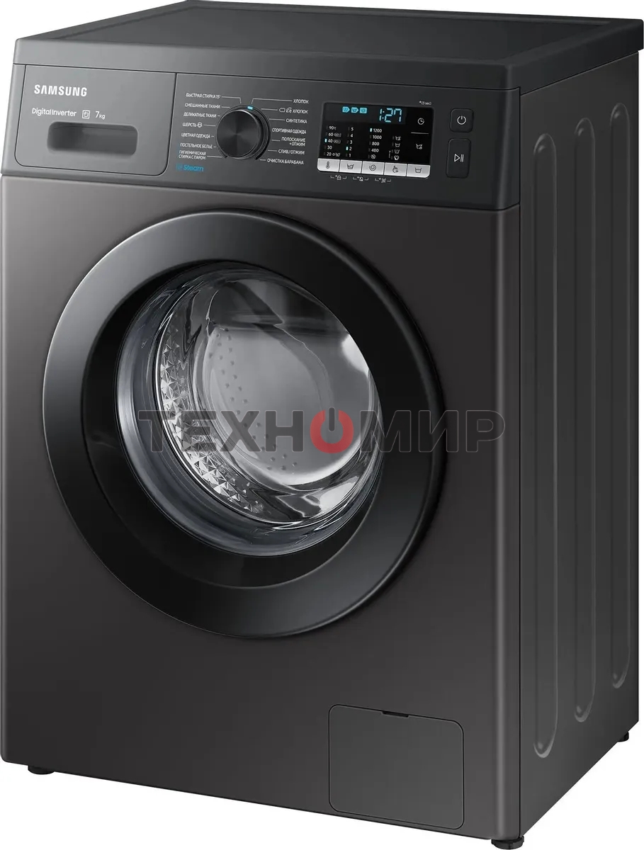 Стиральная машина Samsung WW70AG5S20CXLP нержавеющая сталь, загрузка фронтальная 7 кг, 1200 об/мин, класс: A