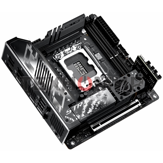 Материнская плата ASUS ROG STRIX Z890-I GAMING WIFI, LGA1851, Intel Z890, 2xDDR5, 2xSATA, 2xM.2, 1xPCI-E 5.0 x16, 1xHDMI, 2xThunderbolt 4, 1x2.5Gb LAN, 9xUSB-A, 1xUSB-C, 5.1, Mini-ITX