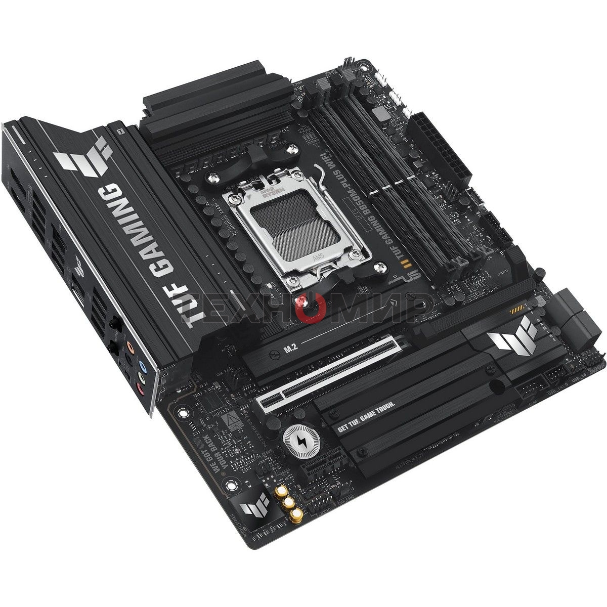 Материнская плата ASUS TUF GAMING B850M-PLUS WIFI, AM5, AMD B850, 4xDDR5, 4xSATA, 3xM.2, 1xPCIe 4.0 x16, 1xHDMI, 1xDP, 1x 2.5Gb LAN, 1xUSB-C 20Gbps, 3xUSB-A 10Gbps, 4xUSB-A 5Gbps, 4xUSB-A 2.0, 7.1, micro-ATX