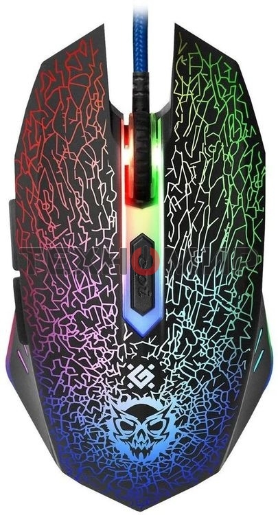 Мышь проводная Defender Shock GM-110L черный, 3200 dpi, USB, кнопки - 6