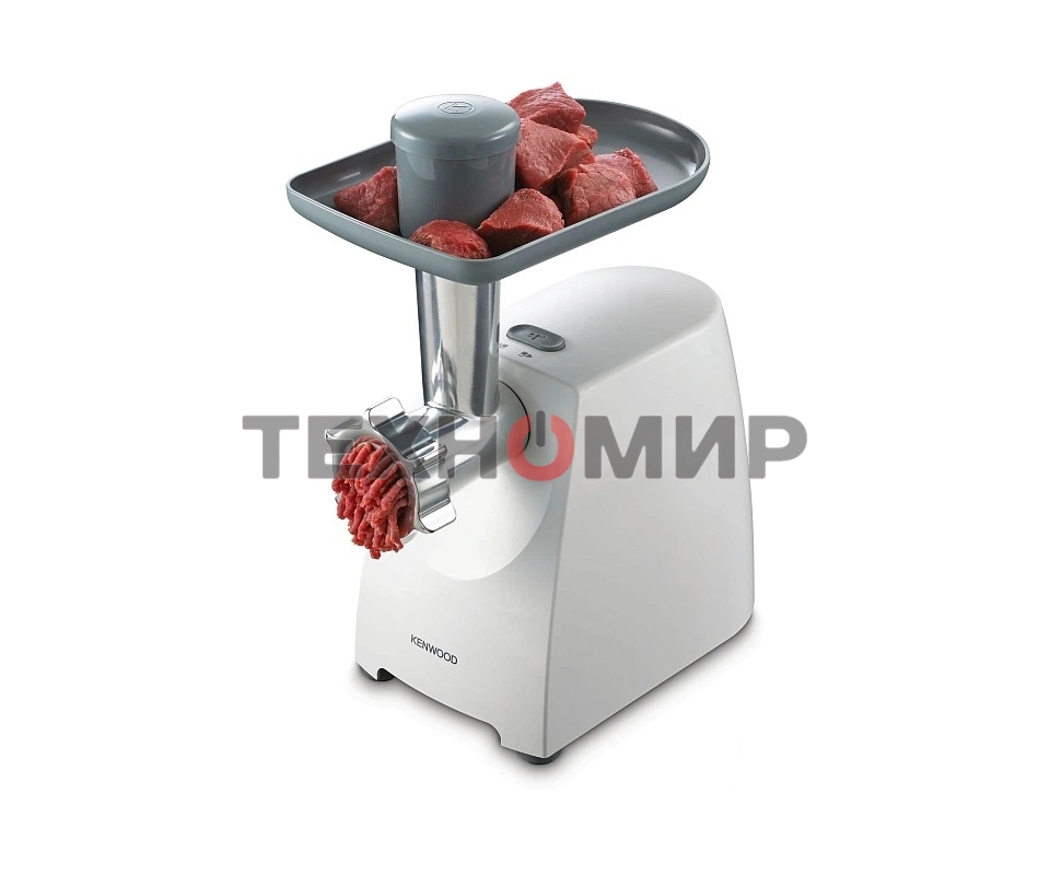 Мясорубка электрическая Kenwood MG 360 белый, 1400 Вт, 1.5 кг/мин, реверс, насадки - 5