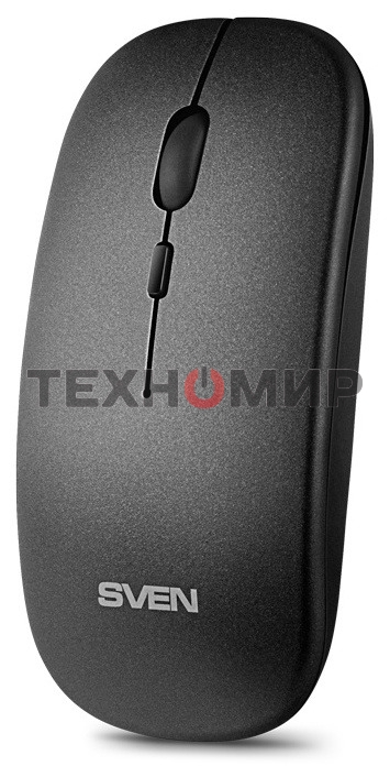 Мышь беспроводная SVEN RX-565SW темно-серый, 1600 dpi, радиоканал, USB, кнопки - 4