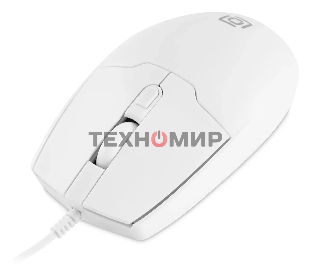 Мышь проводная Oklick 147M белый, 2000 dpi, USB, кнопки - 4