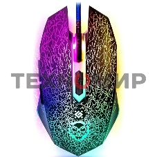 Мышь проводная Defender Shock GM-110L черный, 3200 dpi, USB, кнопки - 6