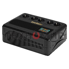 Источник бесперебойного питания ExeGate NEO Smart BU-800.LCD.AVR.5SH 800VA/480W, цветной LCD-дисплей, AVR, 5*Schuko, черный