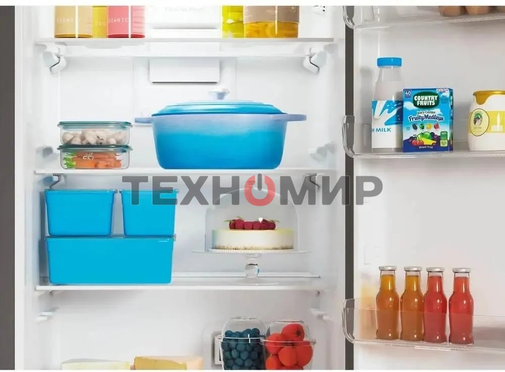 Холодильник Indesit ITS 5180 G серебристый двухкамерный 220/78л морозилка снизу, No Frost