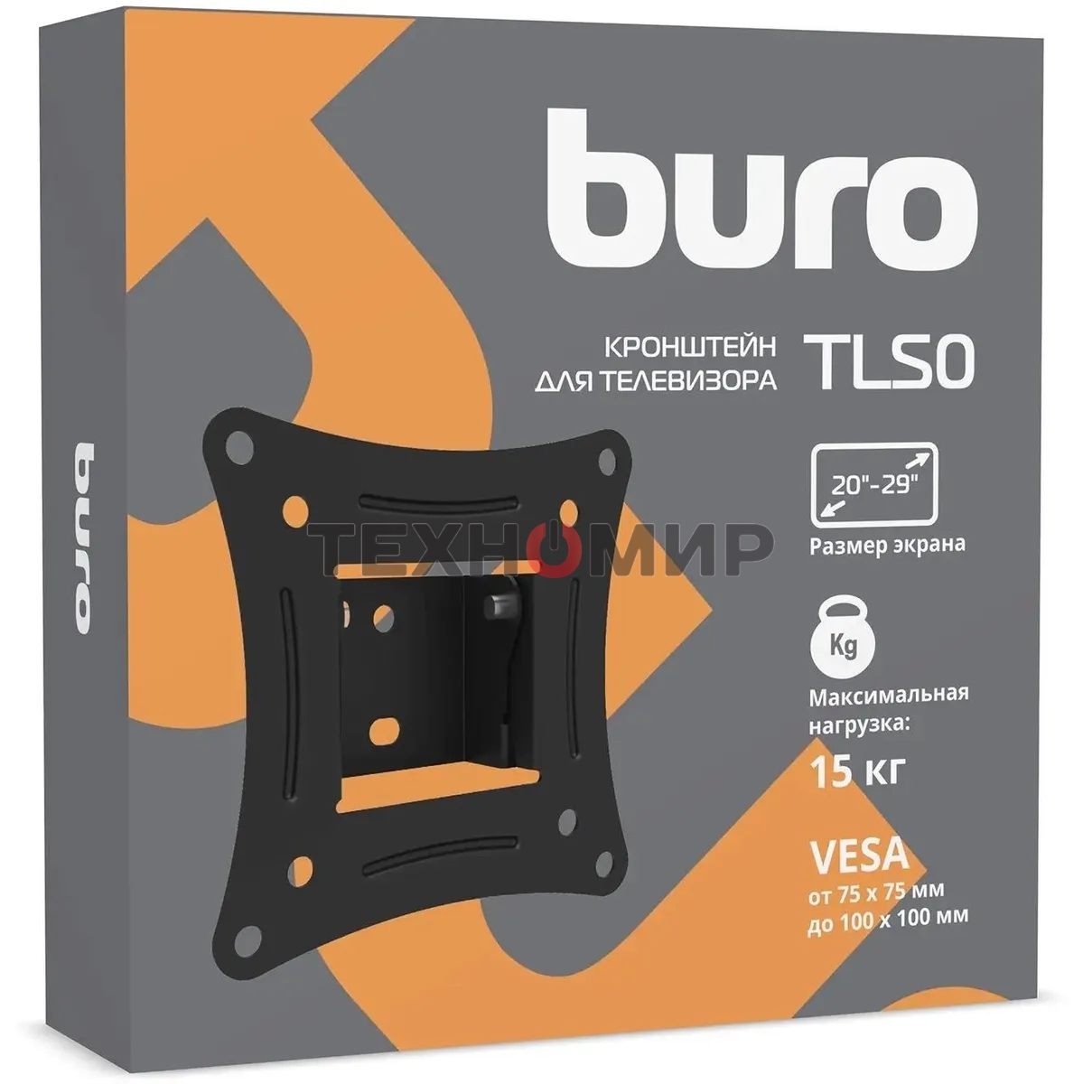 Кронштейн для телевизора Buro TLS0 черный, 20