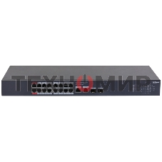 Коммутатор Dahua DH-CS4220-16GT-190 16x100 Мбит/с 2x1 Гбит/с 2xКомбо(1000BASE-T/SFP) управляемый