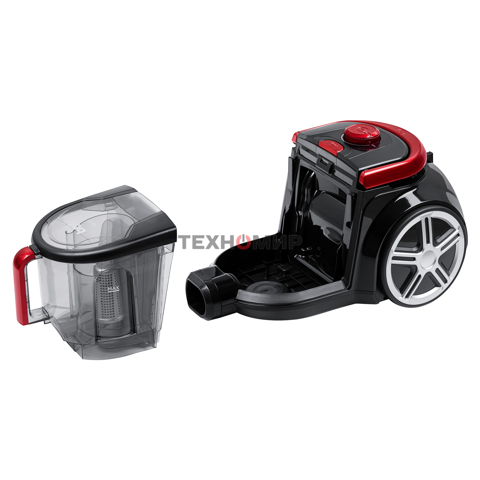 Пылесос BBK BV1801 бургунди, 300/1600 Вт, уборка сухая, пылесборник контейнер, 2 л