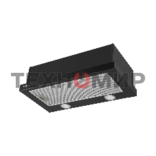 Вытяжка телескопическая HOMSair Flat 60 Glass черный, 60 см, 520 куб. м/ч, 45 дБ