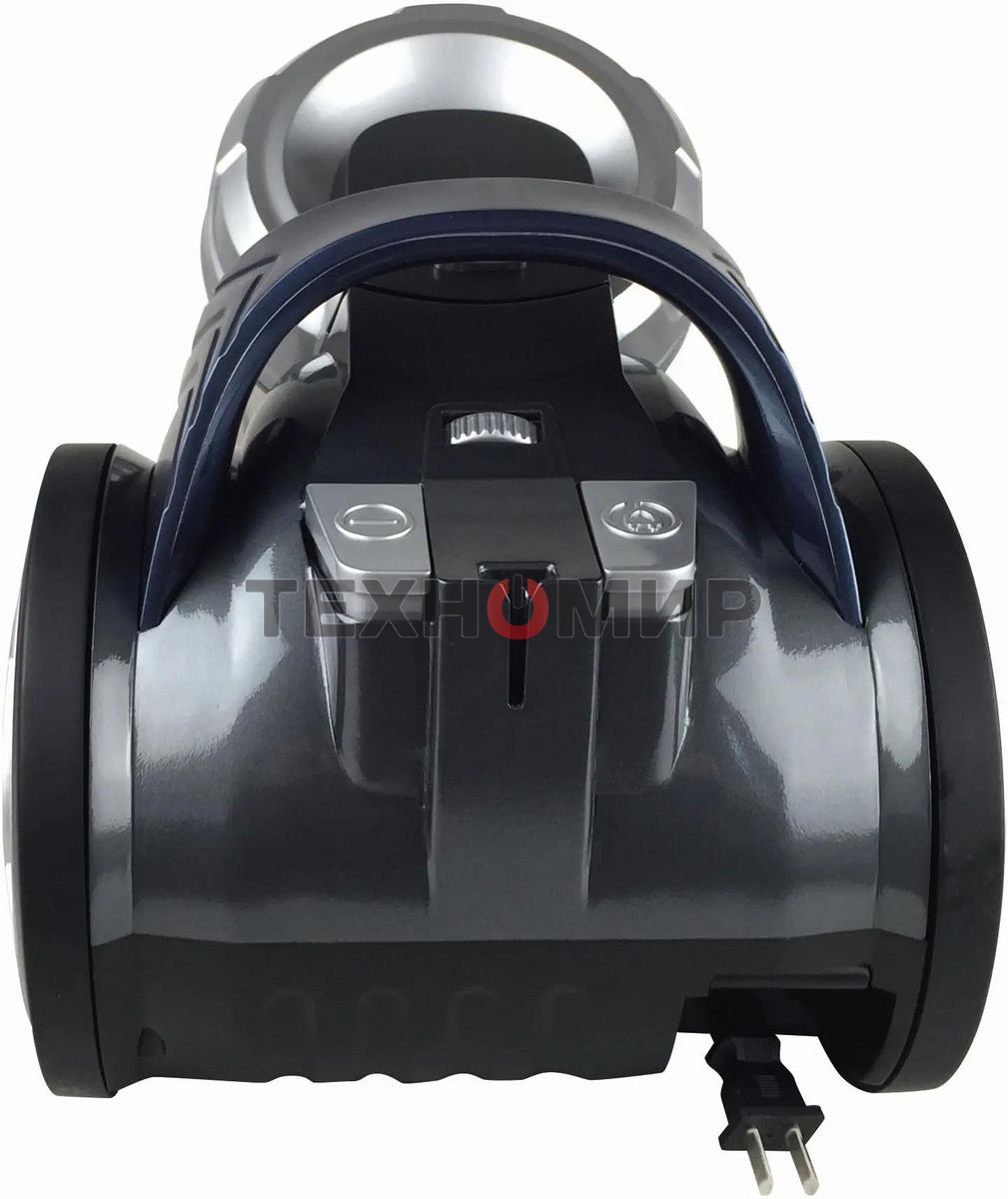 Пылесос Hyundai HYV-C2575 серебристый/темно-синий, 380/2000 Вт, уборка сухая, пылесборник контейнер 3.5 л