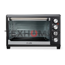 Мини-печь Hyundai MIO-HY075 38л. 2000Вт серебристый/черныйy