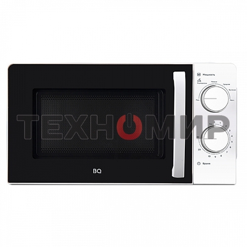 Микроволновая печь BQ MWO-20006SM/W белый/черный, 20 л, 700 Вт, переключатели - поворотный механизм