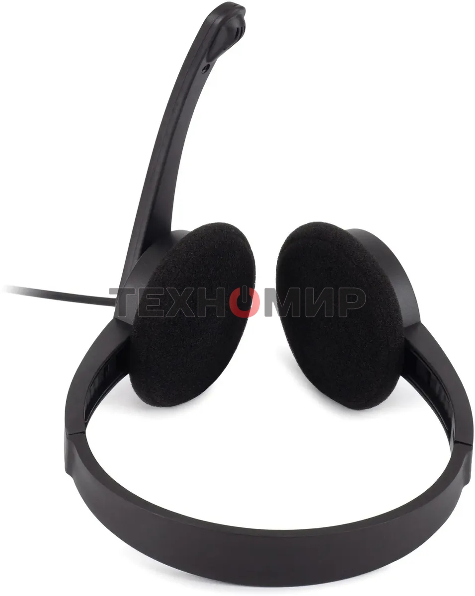 Гарнитура проводная с микрофоном Оклик HS-M600 черный 1.8м накладные оголовье (1900372)