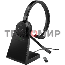 Беспроводная гарнитура Jabra Evolve 65 TE, Link 390a MS Mono Stand (PN: 6693-833-399) 