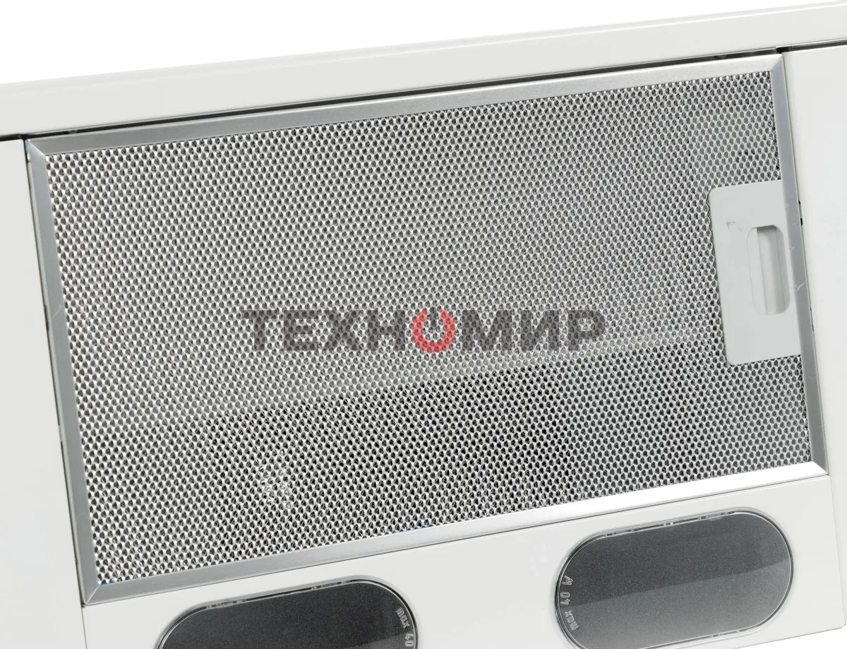 Вытяжка встраиваемая Elikor Интегра 50П-400-В2Л белый, 50 см, 400 куб. м/ч, 57 дБ