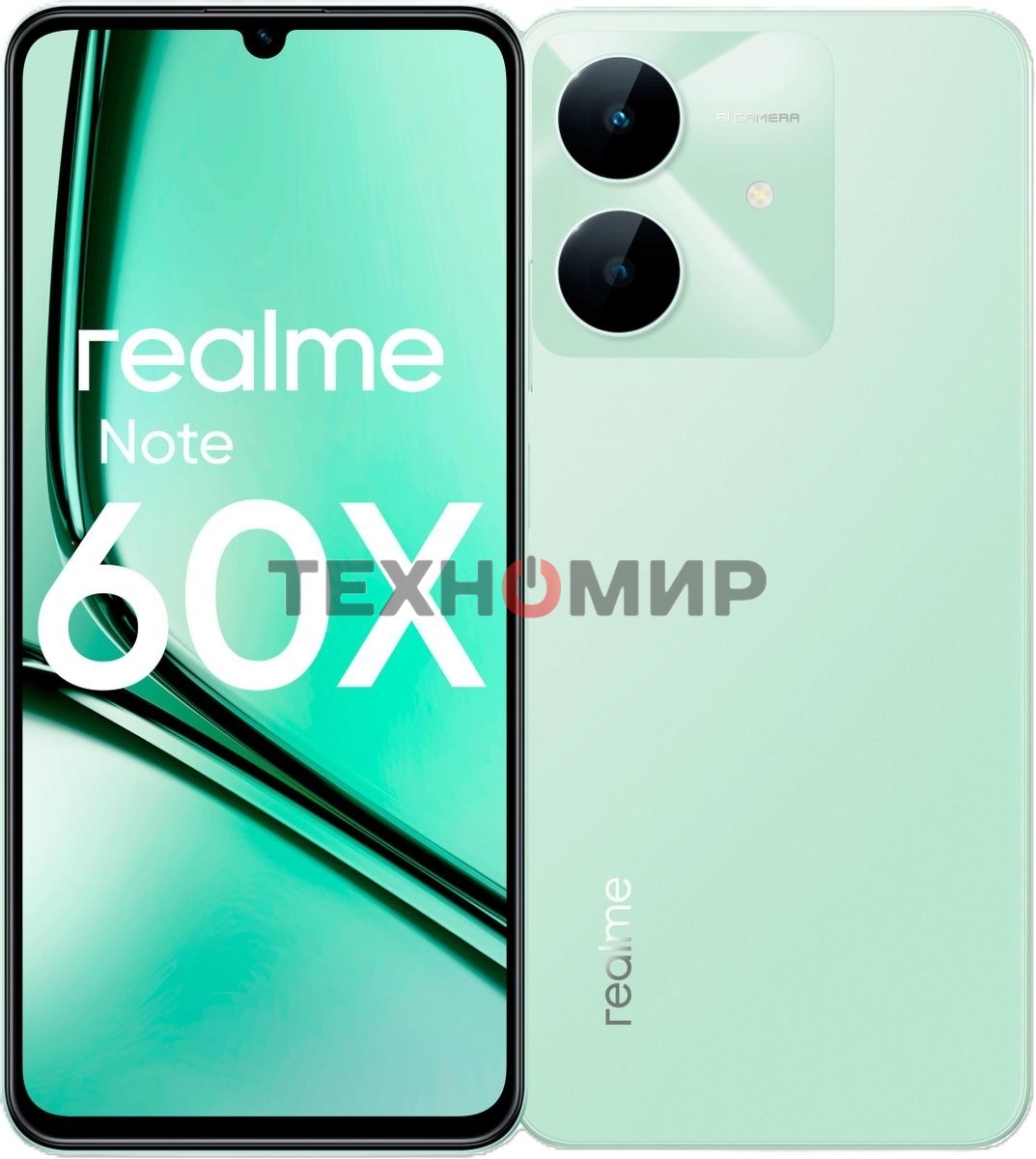 Смартфон Realme Note 60х RMX3938 4/128Gb зеленый