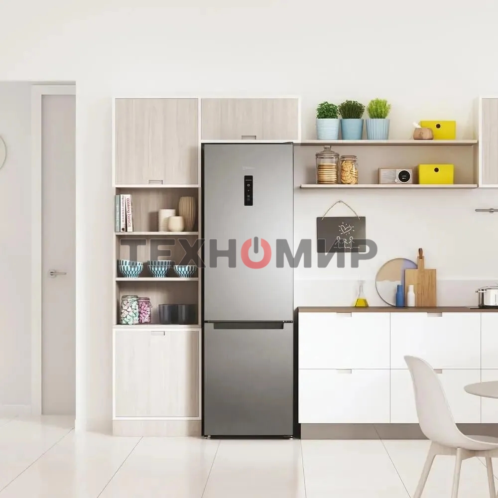 Холодильник Indesit ITS 5180 G серебристый двухкамерный 220/78л морозилка снизу, No Frost