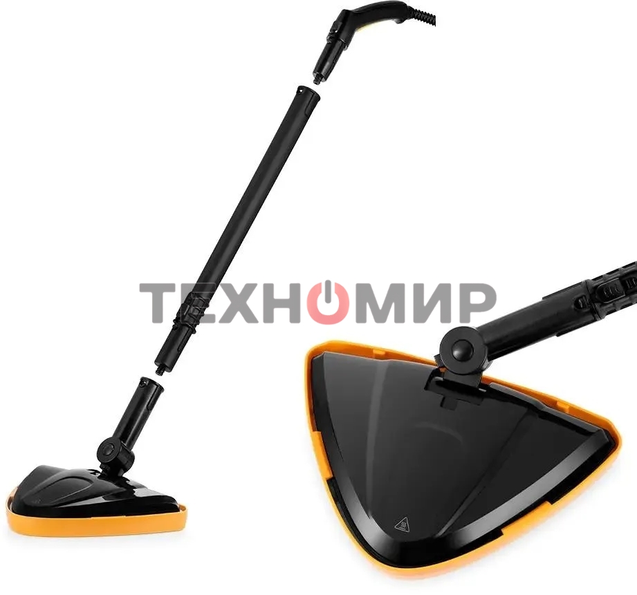 Пароочиститель ручной Kitfort КТ-9158-1 1300Вт желтый/черный