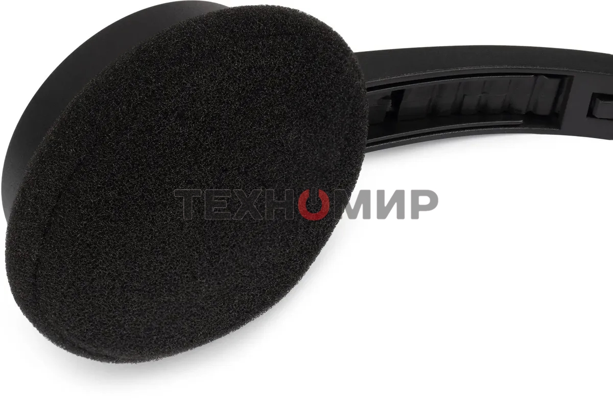 Гарнитура проводная с микрофоном Оклик HS-M600 черный 1.8м накладные оголовье (1900372)
