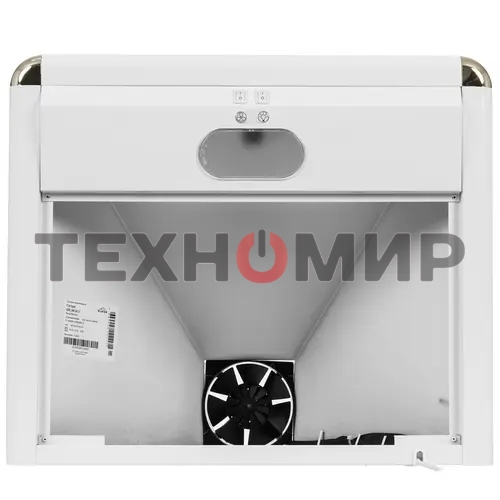 Вытяжка каминная Elikor Сатурн 60П-180-В1Л белый/золотистый, 60 см, 180 куб. м/ч, 48 дБ