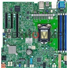 Материнская плата SuperMicro MBD-X12STH-F-B, LGA1200, Intel C256, 4xDDR4, 1xPCIe 4.0 x16, 2xPCIe 4.0 x4, 8xSATA, 1xM.2, 2xDOM, 2xLAN, 1xRJ45, 1xVGA, 3xUSB 3.2 Gen1 (внутренние), 4xUSB 2.0 (внутренние), mATX