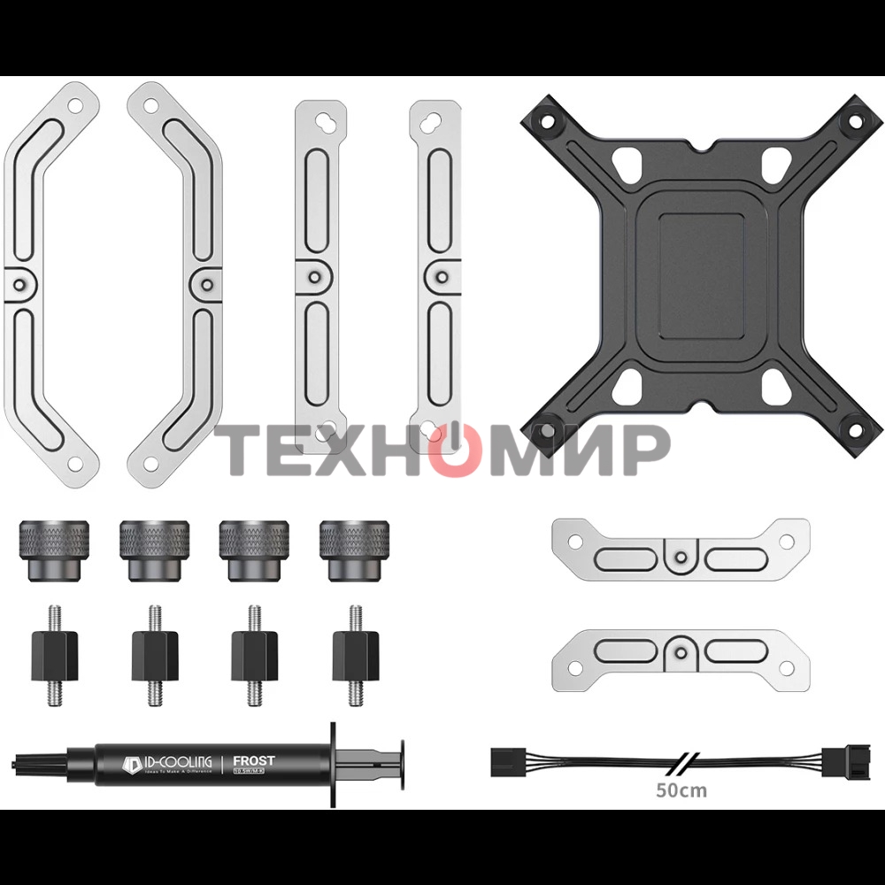 Система жидкостного охлаждения ID-Cooling DX240 Max белый 120мм алюминий+медь 2150rpm 32.5db 4-pin 300W