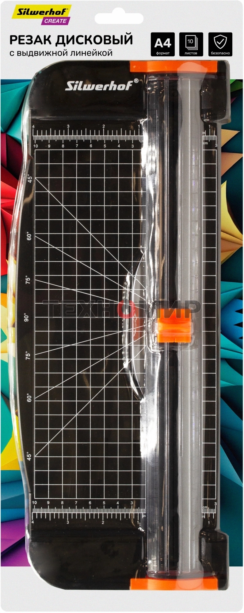 Резак дисковый Silwerhof Create A4/10лист./380мм/ручн.прижим