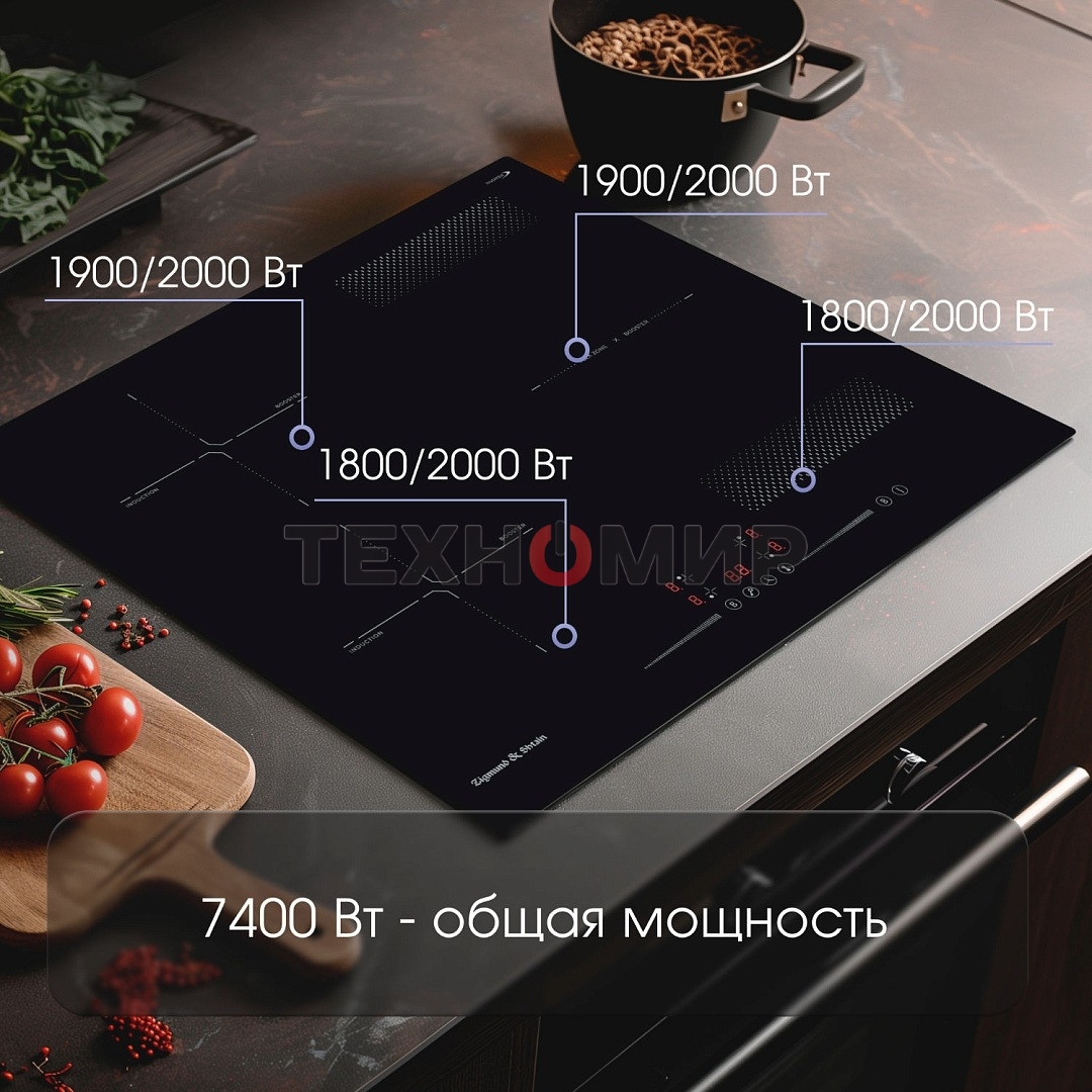 Индукционная варочная панель Zigmund & Shtain CI 61.6 B черный