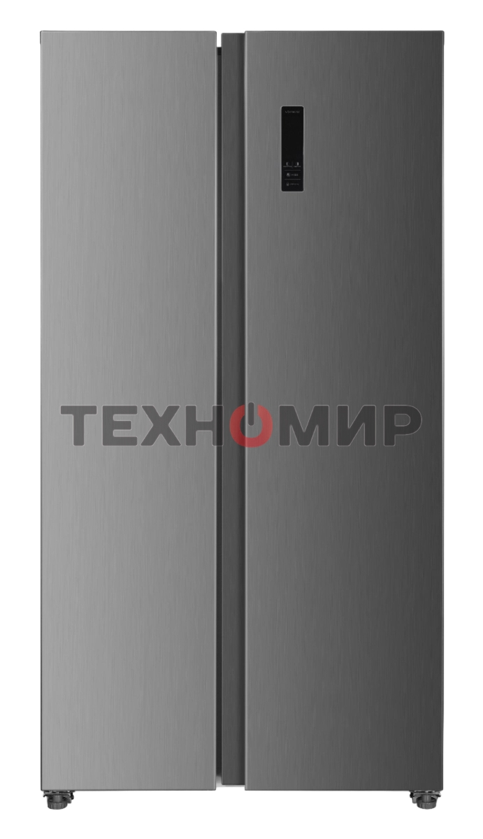 Холодильник Kraft KF-MS5701XI серый двухкамерный 372/198л морозилка сбоку, Side by Side