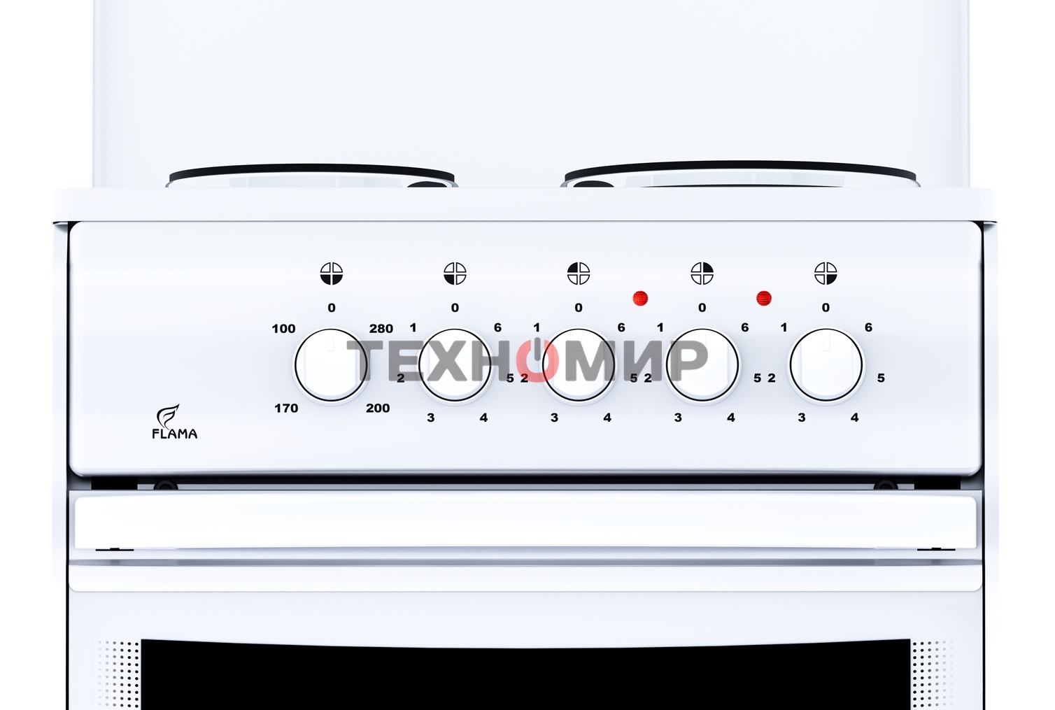 Плита электрическая Flama AE 1409 W белый, конфорок 4 электрических, духовка 50 л, 50 см x 85 см x 60 см