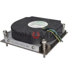 Кулер серверный Ablecom ACL-S10010 серебристый, 80 мм, алюминий/медь, 5000 об/мин, 47.5 дБ, 4 pin, 175 Вт, 27.6 мм