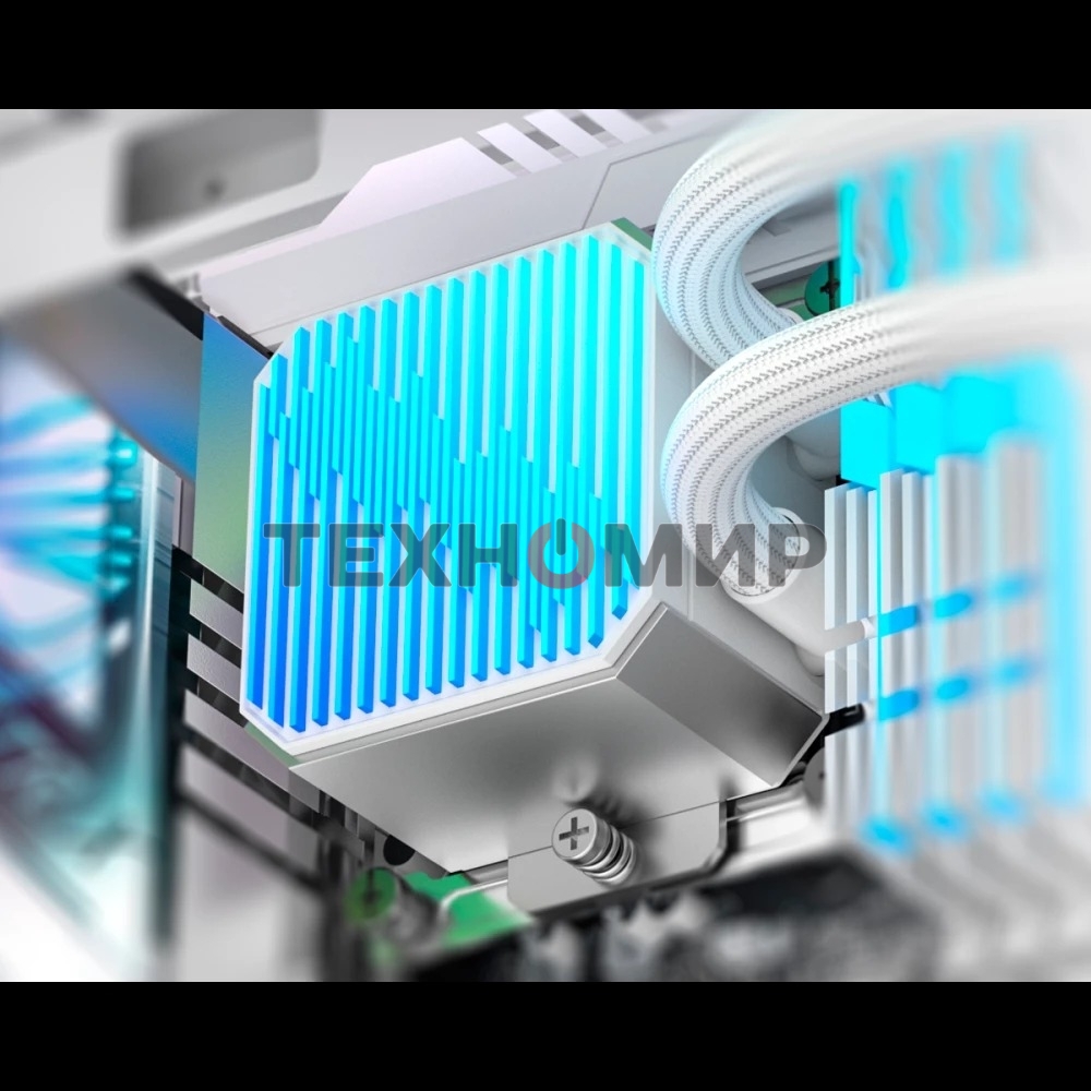 Система жидкостного охлаждения ID-Cooling DX240 Max белый 120мм алюминий+медь 2150rpm 32.5db 4-pin 300W