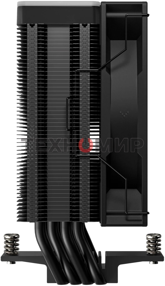 Кулер для процессора DEEPCOOL AG400 BK ARGb V2 черный 120мм алюминий+медь 2100rpm 31.6db 4-pin 220W 154мм