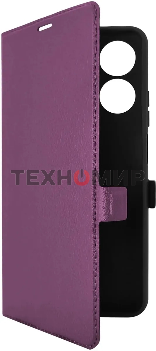 Чехол Book Case для Realme Note 60/60X фиолетовый, Borasco