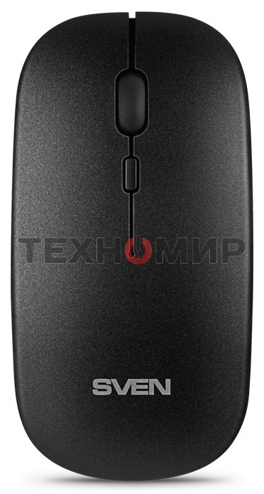 Мышь беспроводная SVEN RX-565SW темно-серый, 1600 dpi, радиоканал, USB, кнопки - 4