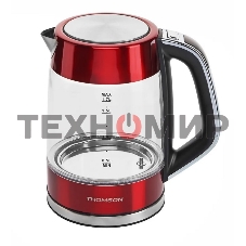 Чайник электрический Thomson K20ES-2001 GLASS 1.7L RED