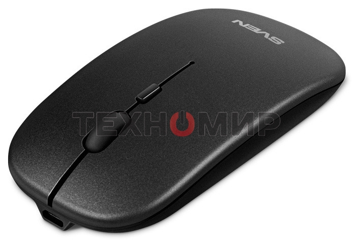 Мышь беспроводная SVEN RX-565SW темно-серый, 1600 dpi, радиоканал, USB, кнопки - 4